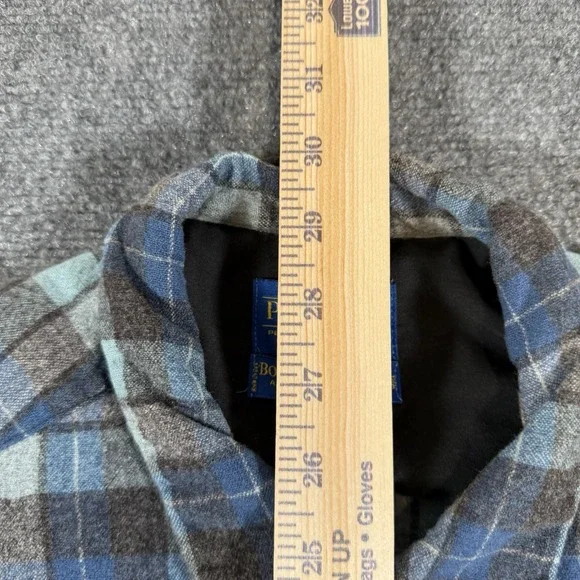 Vintage Pendleton Flannel Board Shirt Mens L Blue Beach Boys Limited Wool Plaid - Picture 6 of 10